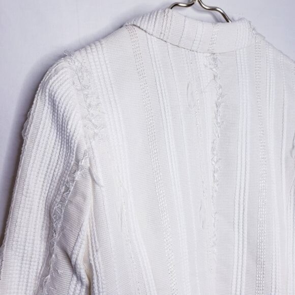 Tibi Vintage Green Label Cream Textured Blazer Jacket Women's Size Small - Picture 7 of 11